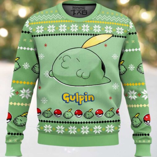 Hooktab Pokemon Gen 3 Gulpin Ugly Christmas Sweater