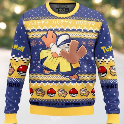 Hooktab Pokemon Gen 3 Hariyama Ugly Christmas Sweater
