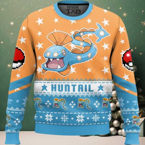 Hooktab Pokemon Gen 3 Huntail Ugly Christmas Sweater