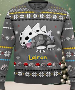Hooktab Pokemon Gen 3 Lairon Ugly Christmas Sweater