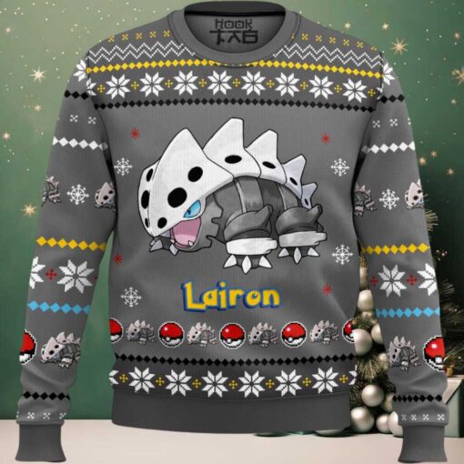 Hooktab Pokemon Gen 3 Lairon Ugly Christmas Sweater