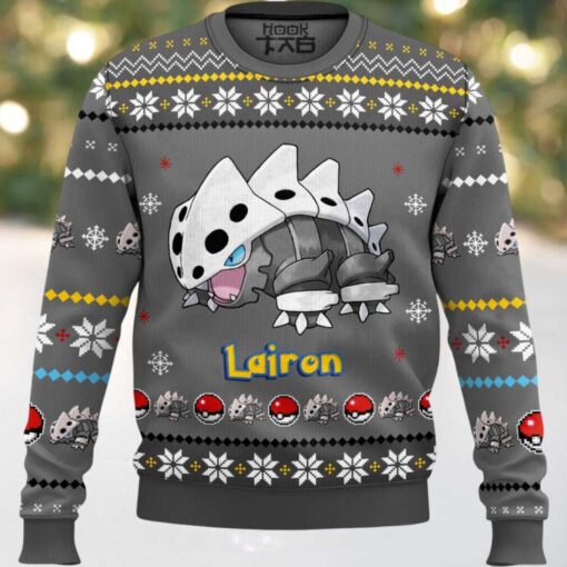 Hooktab Pokemon Gen 3 Lairon Ugly Christmas Sweater