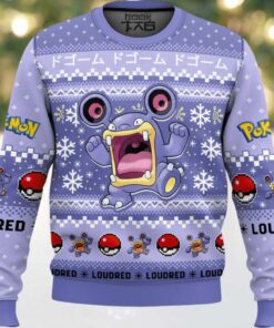 Hooktab Pokemon Gen 3 Loudred Ugly Christmas Sweater