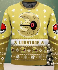 Hooktab Pokemon Gen 3 Lunatone Ugly Christmas Sweater