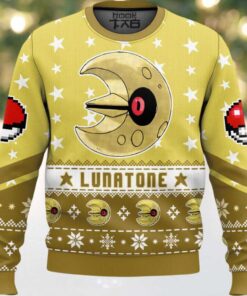 Hooktab Pokemon Gen 3 Lunatone Ugly Christmas Sweater