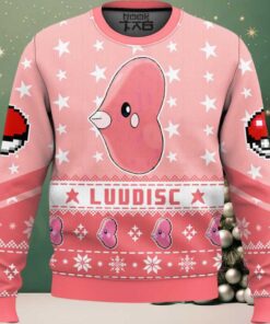Hooktab Pokemon Gen 3 Luvdisc Ugly Christmas Sweater