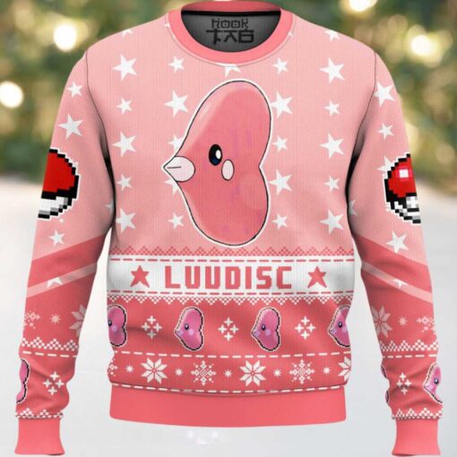 Hooktab Pokemon Gen 3 Luvdisc Ugly Christmas Sweater