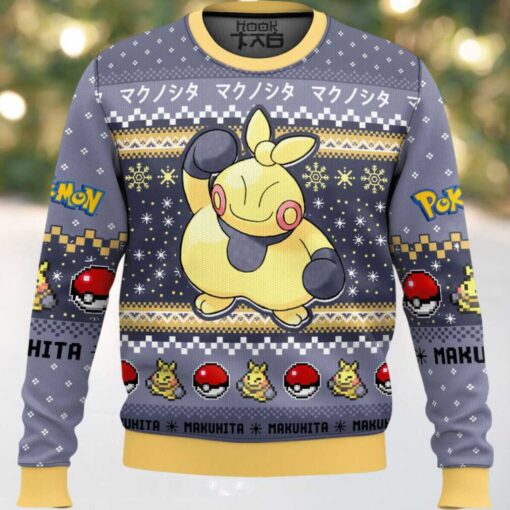 Hooktab Pokemon Gen 3 Makuhita Ugly Christmas Sweater
