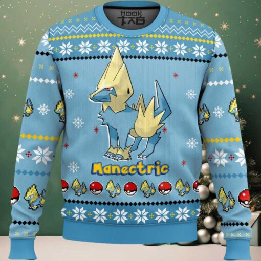 Hooktab Pokemon Gen 3 Manectric Ugly Christmas Sweater