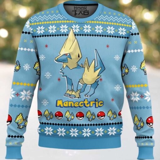 Hooktab Pokemon Gen 3 Manectric Ugly Christmas Sweater