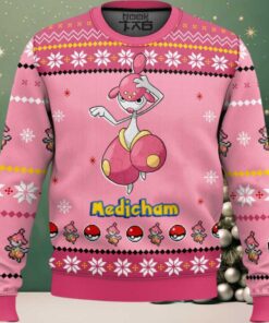 Hooktab Pokemon Gen 3 Medicham Ugly Christmas Sweater