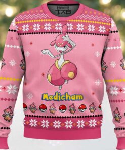 Hooktab Pokemon Gen 3 Medicham Ugly Christmas Sweater