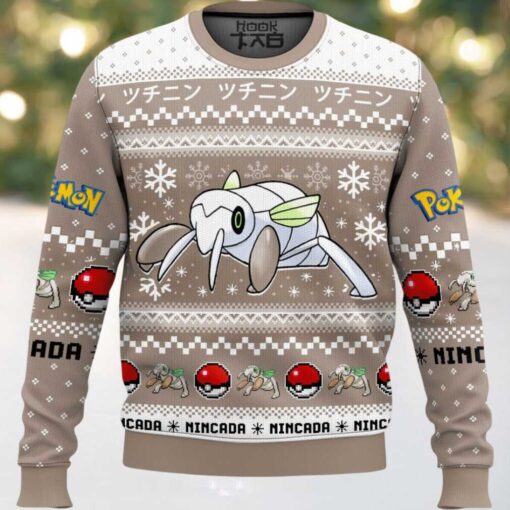Hooktab Pokemon Gen 3 Nincada Ugly Christmas Sweater