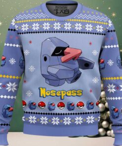 Hooktab Pokemon Gen 3 Nosepass Ugly Christmas Sweater