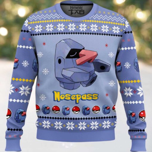 Hooktab Pokemon Gen 3 Nosepass Ugly Christmas Sweater
