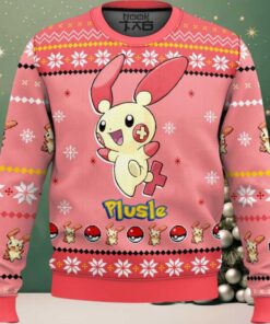 Hooktab Pokemon Gen 3 Plusle Ugly Christmas Sweater