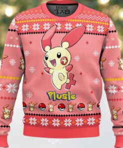 Hooktab Pokemon Gen 3 Plusle Ugly Christmas Sweater
