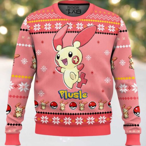 Hooktab Pokemon Gen 3 Plusle Ugly Christmas Sweater