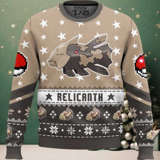 Hooktab Pokemon Gen 3 Relicanth Ugly Christmas Sweater