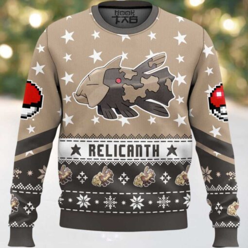 Hooktab Pokemon Gen 3 Relicanth Ugly Christmas Sweater
