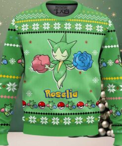 Hooktab Pokemon Gen 3 Roselia Ugly Christmas Sweater