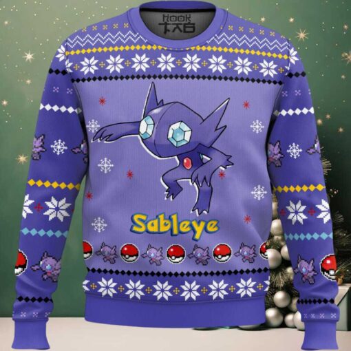Hooktab Pokemon Gen 3 Sableye Ugly Christmas Sweater