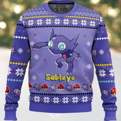 Hooktab Pokemon Gen 3 Sableye Ugly Christmas Sweater