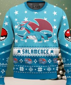 Hooktab Pokemon Gen 3 Salamence Ugly Christmas Sweater