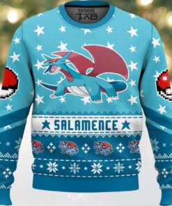 Hooktab Pokemon Gen 3 Salamence Ugly Christmas Sweater