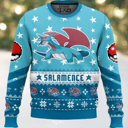 Hooktab Pokemon Gen 3 Salamence Ugly Christmas Sweater
