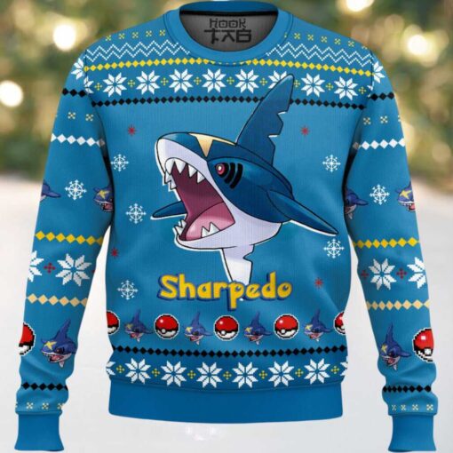 Hooktab Pokemon Gen 3 Sharpedo Ugly Christmas Sweater