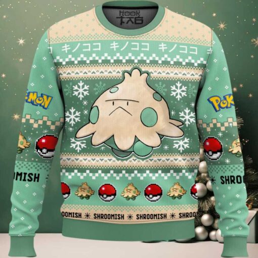 Hooktab Pokemon Gen 3 Shroomish Ugly Christmas Sweater