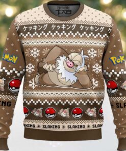 Hooktab Pokemon Gen 3 Slaking Ugly Christmas Sweater