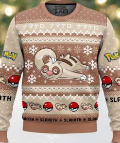 Hooktab Pokemon Gen 3 Slakoth Ugly Christmas Sweater