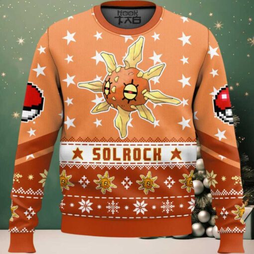 Hooktab Pokemon Gen 3 Solrock Ugly Christmas Sweater
