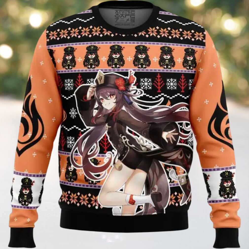 Hu Tao Genshin Impact Ugly Christmas Sweater Hu Tao Genshin Impact Ugly Christmas Sweater