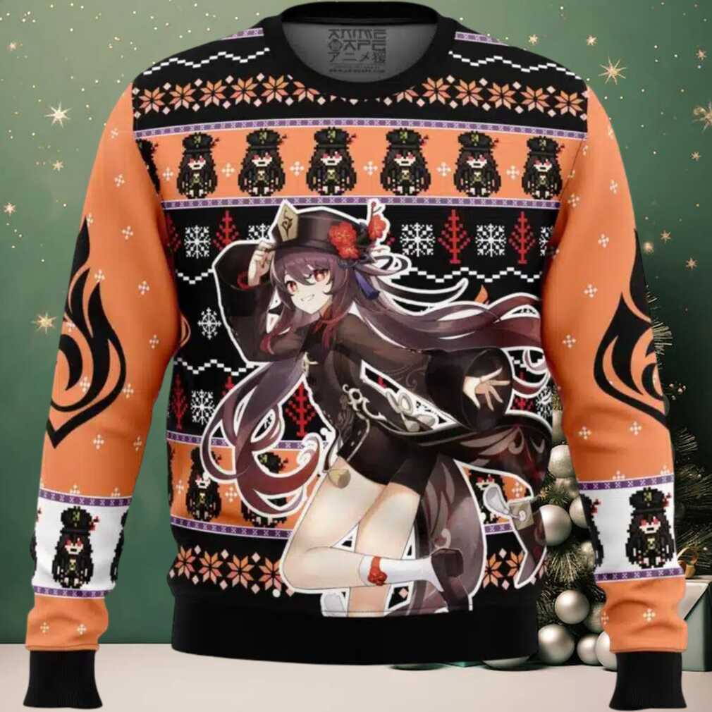 Hu Tao Genshin Impact Ugly Christmas Sweater Hu Tao Genshin Impact Ugly Christmas Sweater