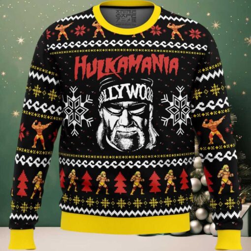 Hulkamania Hulk Hogan Ugly Christmas Sweater