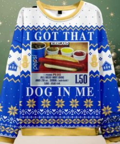 I Got That Hot Dog In Me Ugly Christmas Sweater