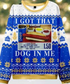 I Got That Hot Dog In Me Ugly Christmas Sweater