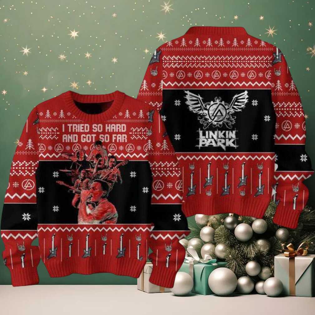 I Tried So Hard And Got So Far Linkin Park Christmas Ugly Sweater I Tried So Hard And Got So Far Linkin Park Christmas Ugly Sweater