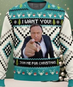 I Want You Alex Jones Ugly Christmas Sweater