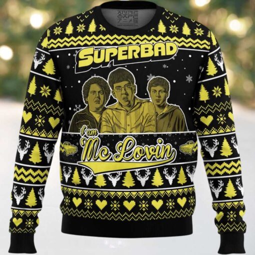 I am Mc Lovin Superbad Ugly Christmas Sweater