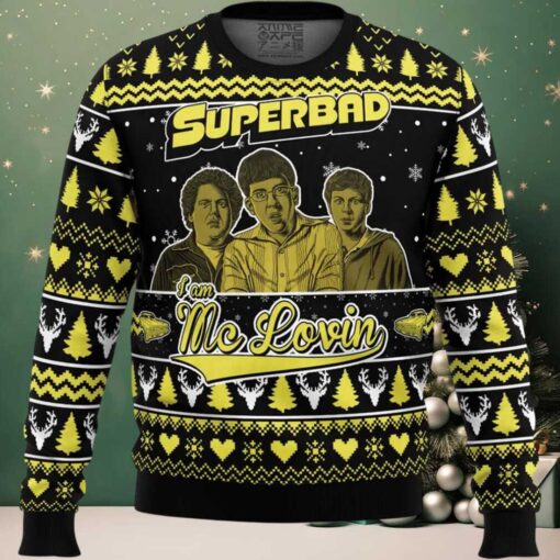 I am Mc Lovin Superbad Ugly Christmas Sweater