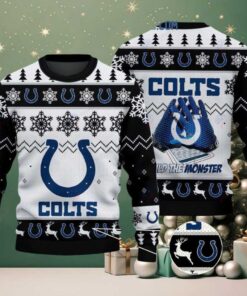 Indianapolis Colts Build The Monster Christmas Ugly Sweater Indianapolis Colts Build The Monster Christmas Ugly Sweater