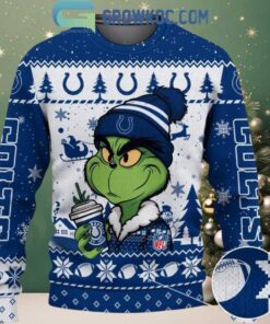 Indianapolis Colts Grinch Stolen Christmas 2025 Grinchmas Ugly Sweater