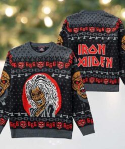 Iron Maiden Eddie The Head 666 Ugly Christmas Sweater