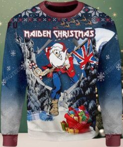 Iron Maiden Santa Meme 2025 Ugly Christmas Sweater