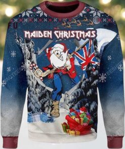 Iron Maiden Santa Meme 2025 Ugly Christmas Sweater
