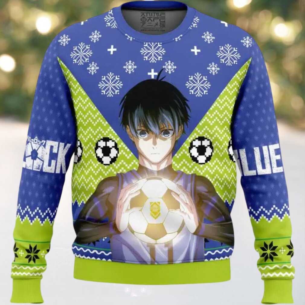 Isagi Yochi Blue Lock Ugly Christmas Sweater Isagi Yochi Blue Lock Ugly Christmas Sweater